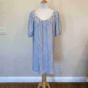Madewell Blue and White Striped Dress